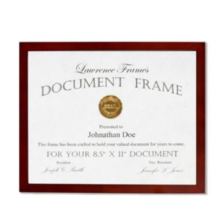 Blueprints 8.5x11 Walnut Wood Certificate Picture Frame - Gallery Collection BL92390